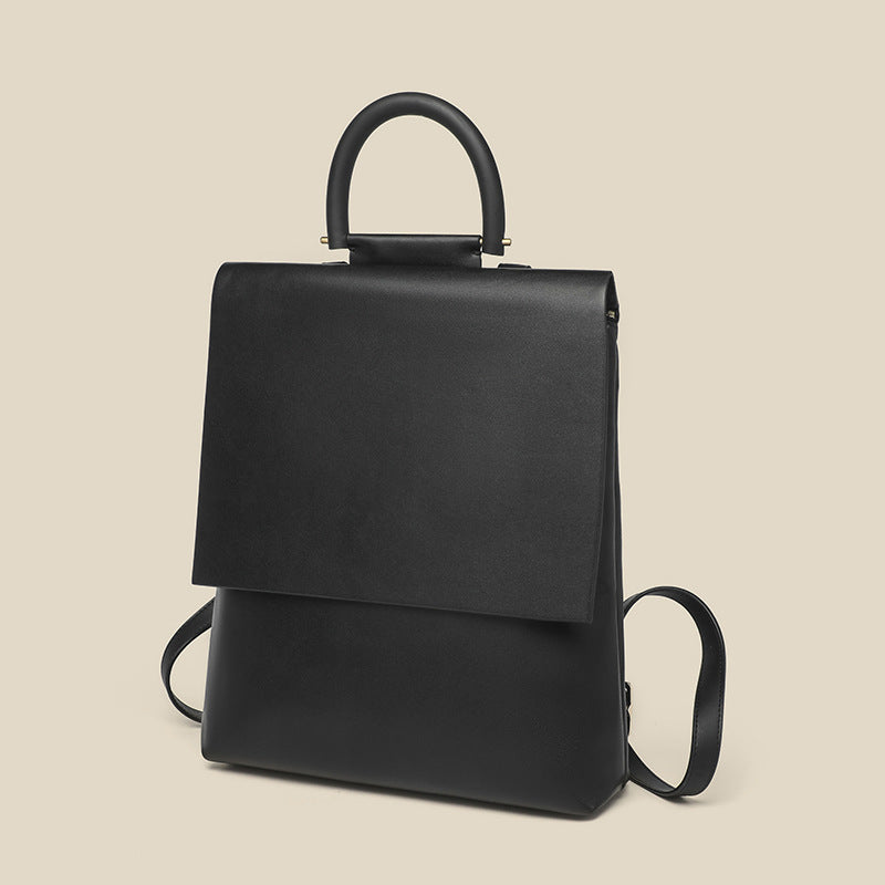 Women's Genuine Leather Business High Sense Cowhide Backpacks