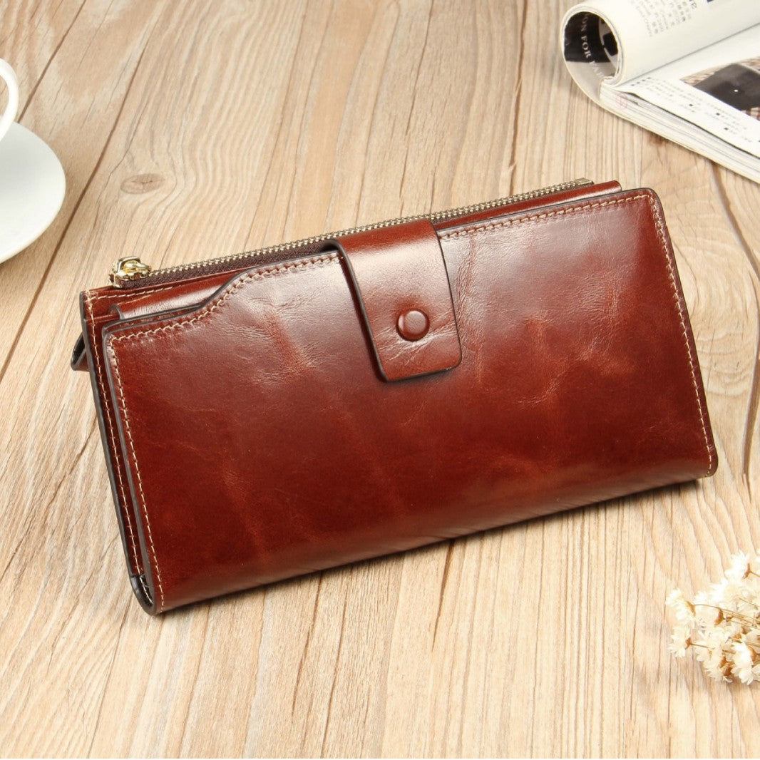Women's New Swiping Long Large Capacity Ladies Wallets