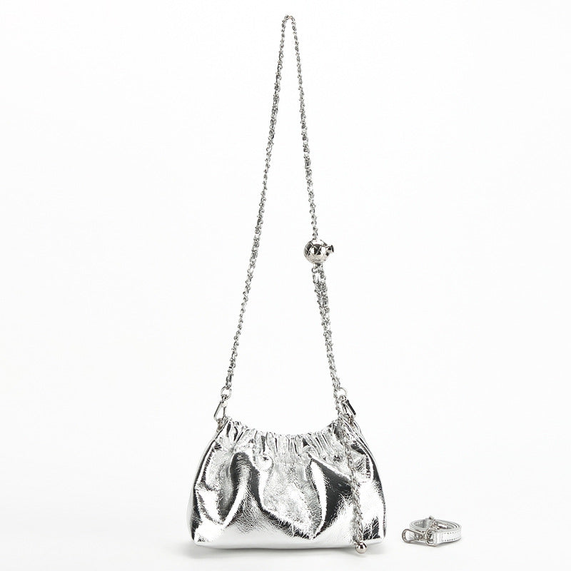 Women's Folds Cloud Style Chain Simple Fashion Armpit Bags