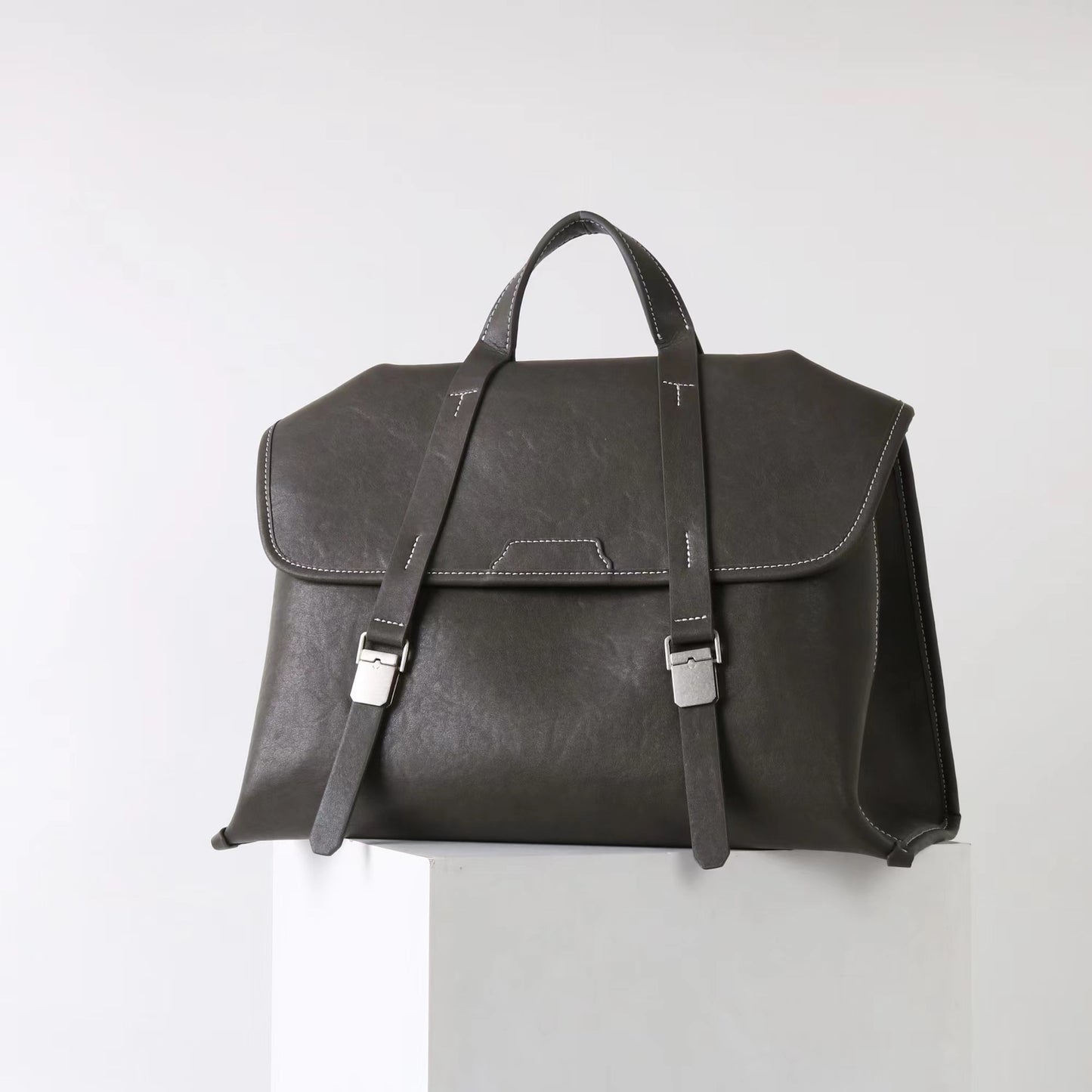 Vegetable Tanning Leather Flip Design Practical Crossbody Bags