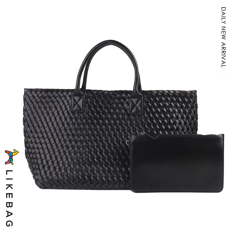 Women's Handmade Woven Simple Large Capacity Combination Shoulder Bags