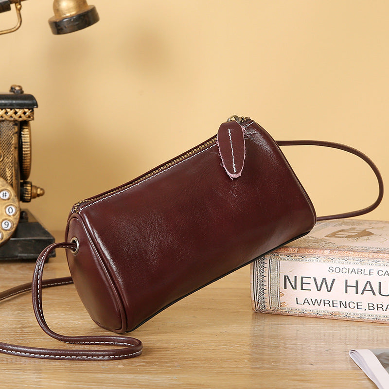 Women's Genuine Leather High-grade Retro Fashion Cowhide Crossbody Bags
