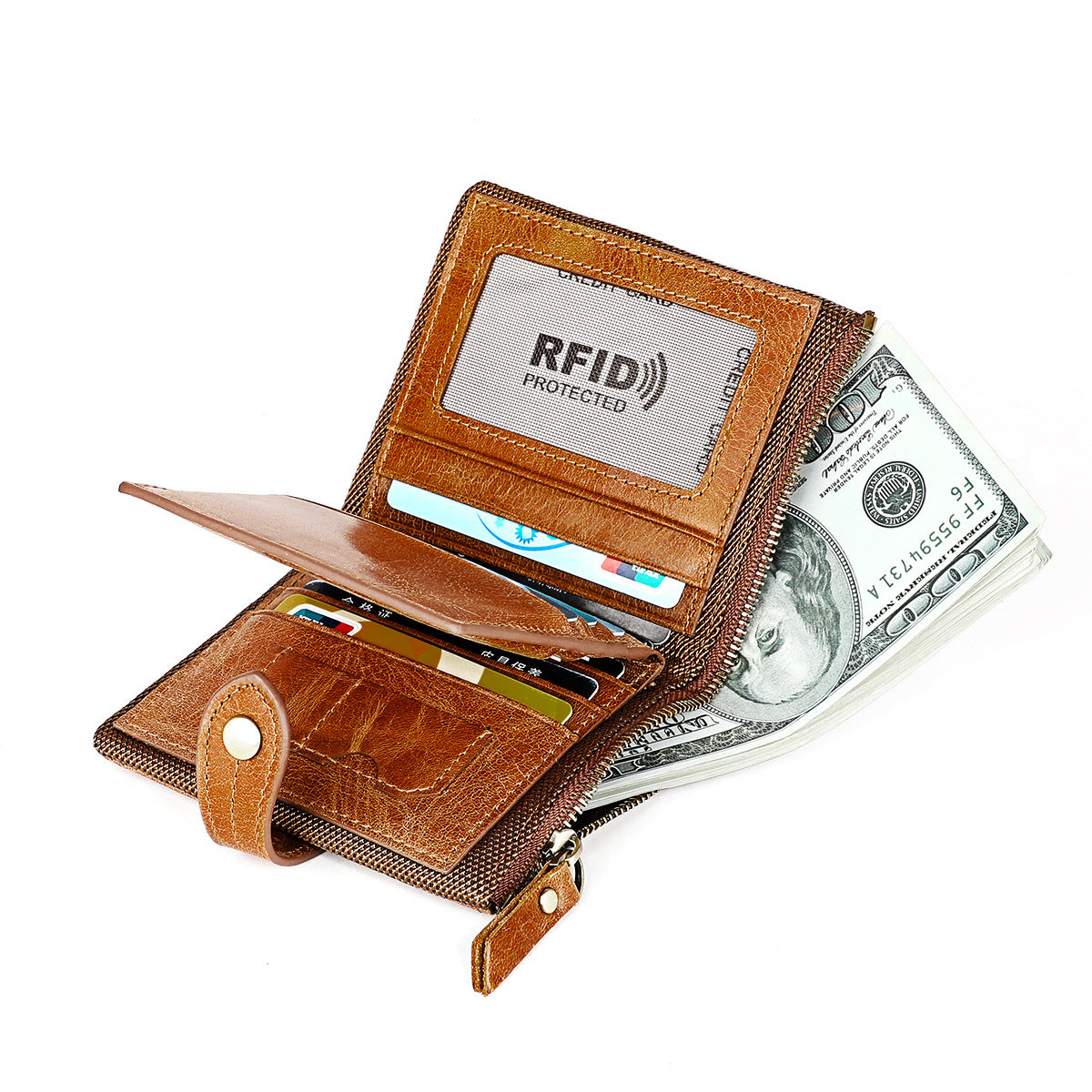 Men's Classic Vintage Cowhide Genuine Leather Men's Wallets