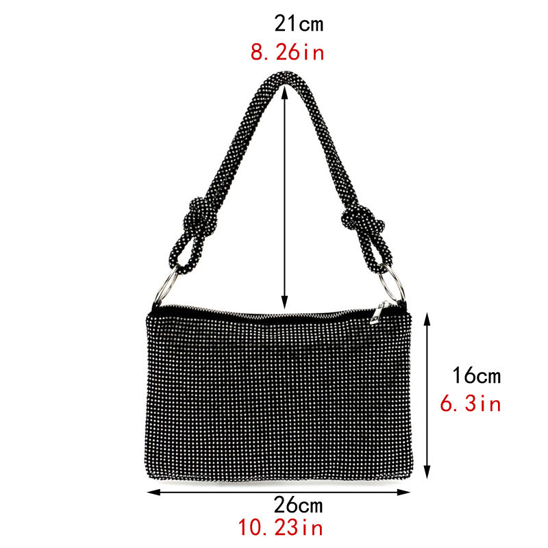 Full Diamond Dinner Tide Flash Knotted Evening Bags