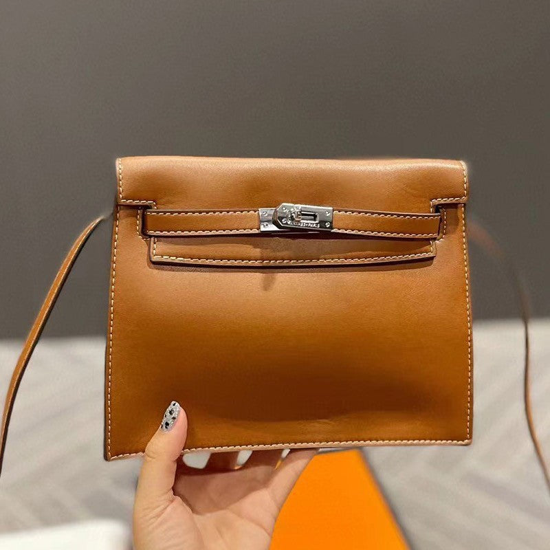 Women's Genuine Leather Kelly Dancing Fashion Strap Crossbody Bags