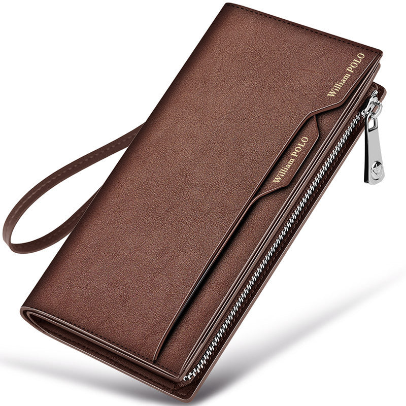 Men's Emperor Paul Long High Sense Genuine Leather Card Holder