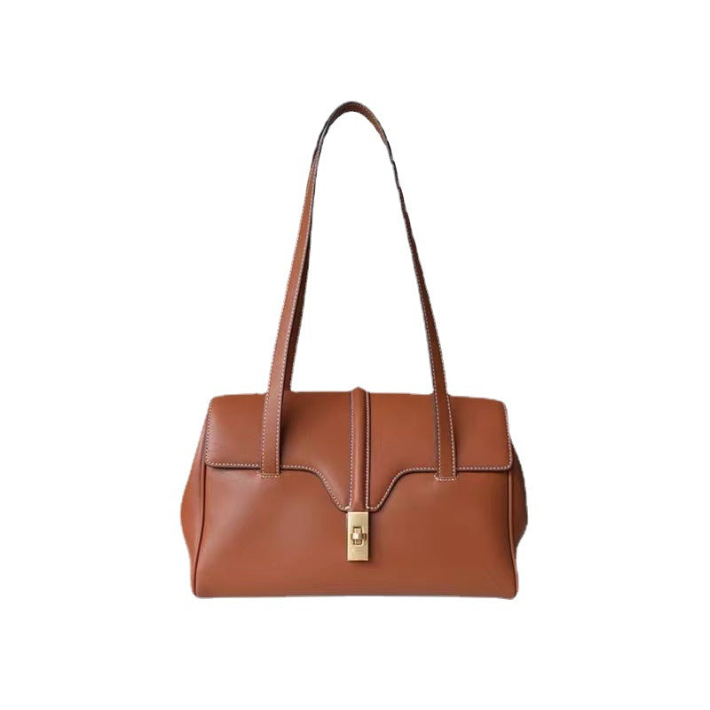 Charming Wen Kelly Cowhide Portable Underarm Bags