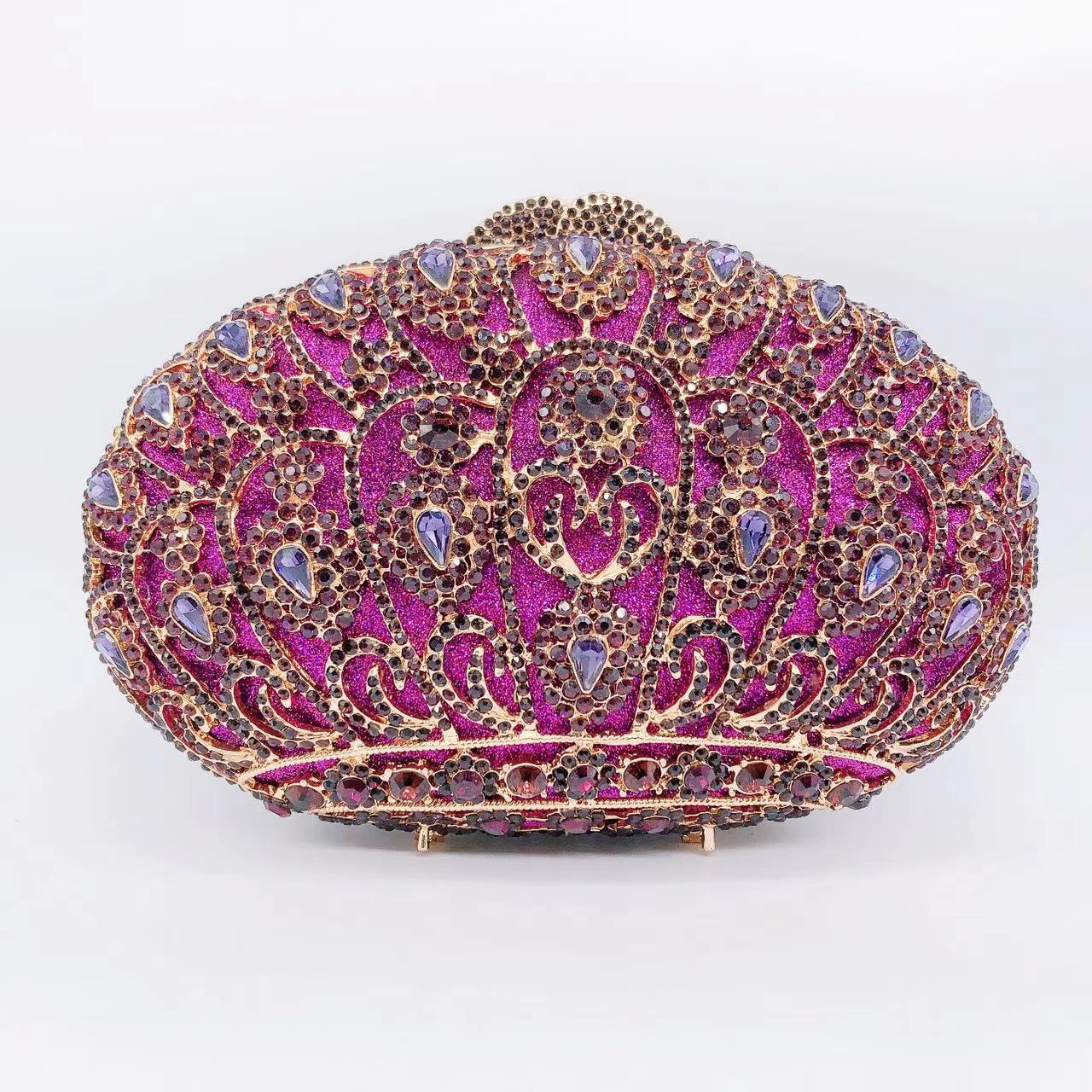 Women's Wei Mermaid Order Diamond Hollow Rhinestone Evening Bags