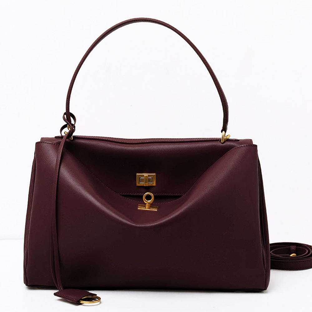 Women's Leather Large Capacity Portable Underarm Lazy Shoulder Bags