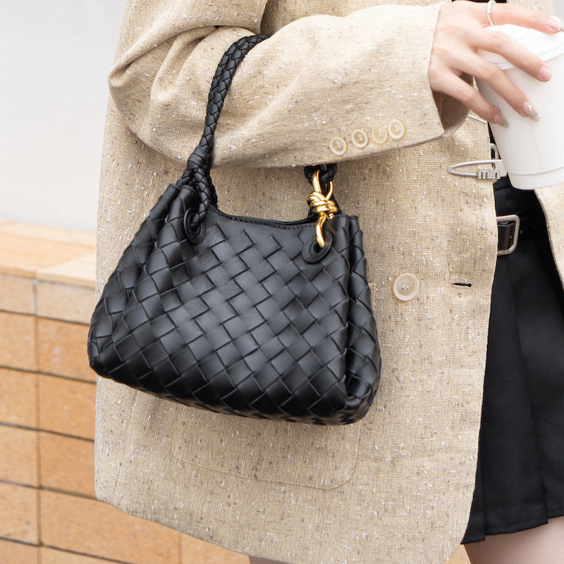 Parachute Woven Vegetable Basket Knotted Hardware Handbags