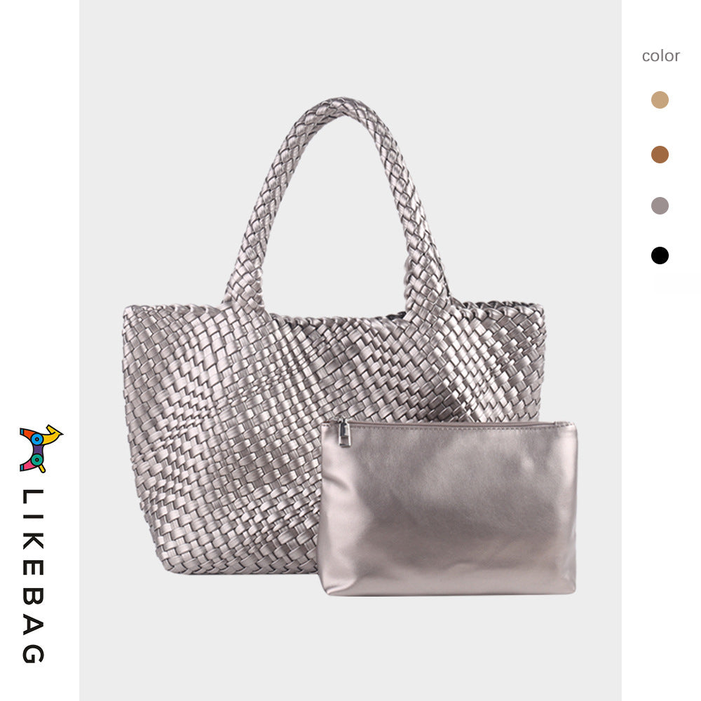 Women's Handmade Woven Trendy Large Capacity Portable Crossbody Bags