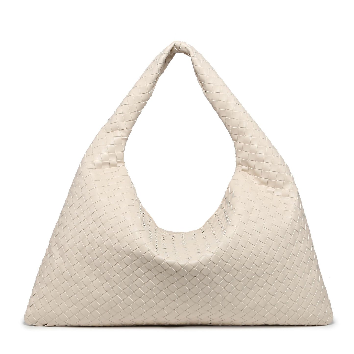 Woven Large Capacity Underarm Solid Color Shoulder Bags