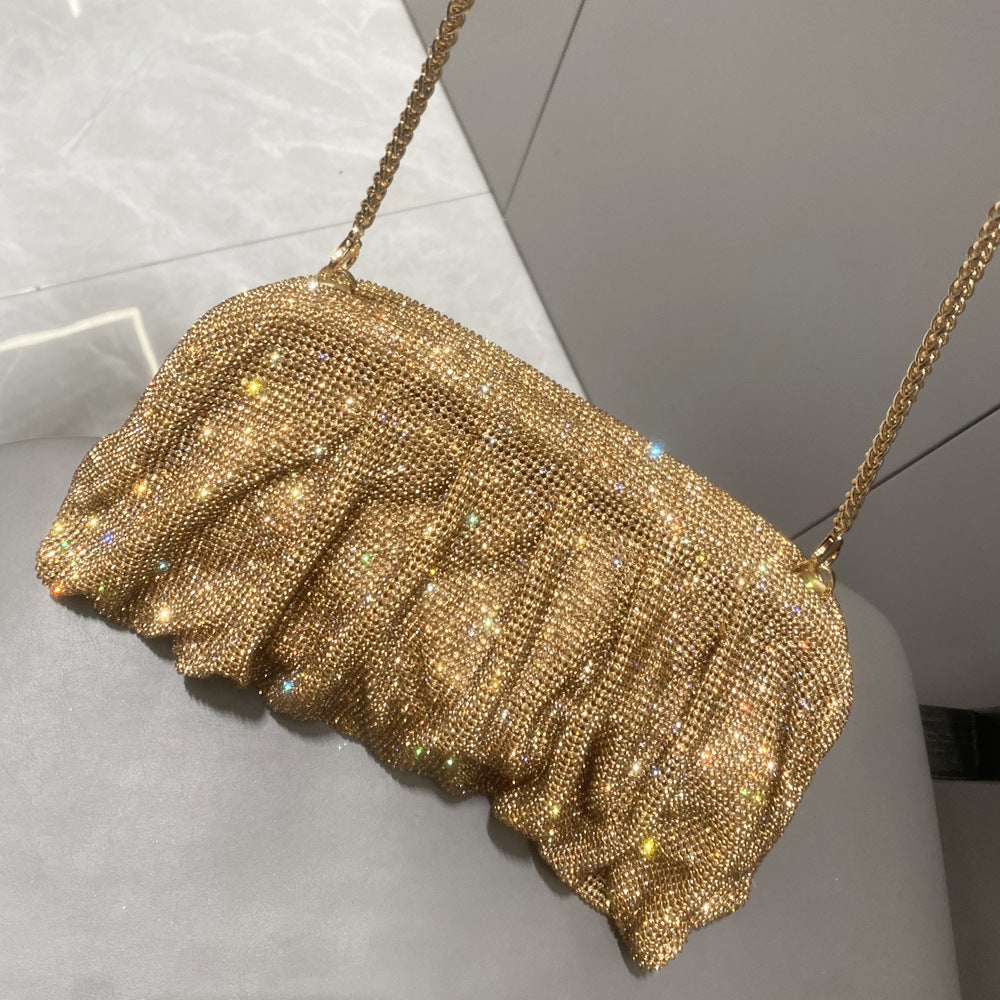 Women's Shiny Rhinestone Clutch Crystal Diamond Dinner Handbags