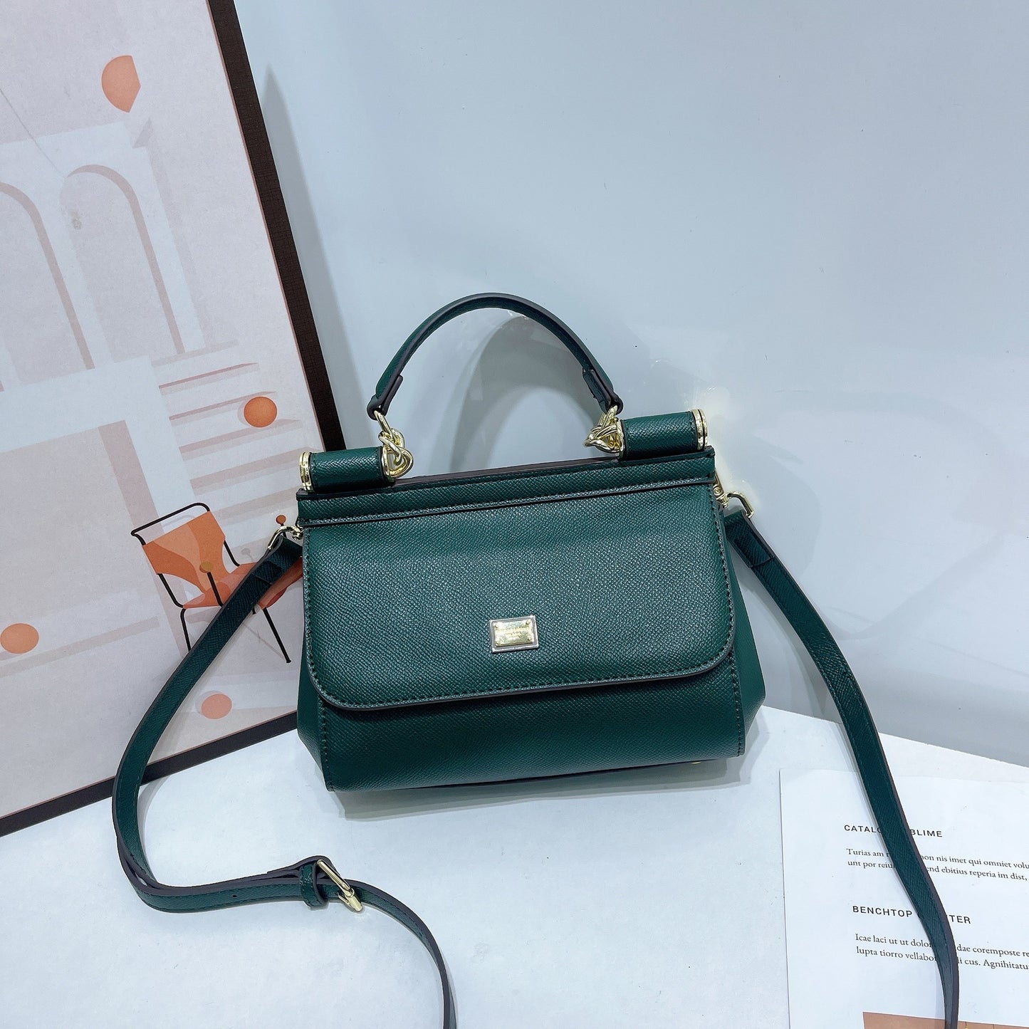 Palm Print Fashionable High Banquet Feeling Bags