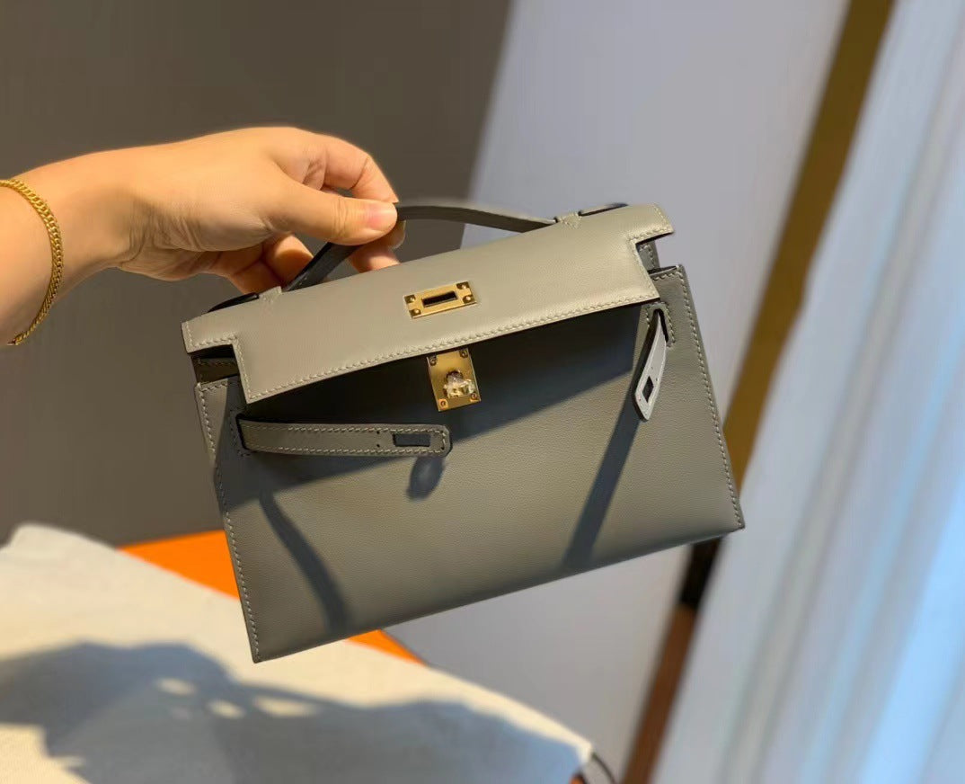Kelly Generation Imported Leather Hand Sewing Shoulder Bags