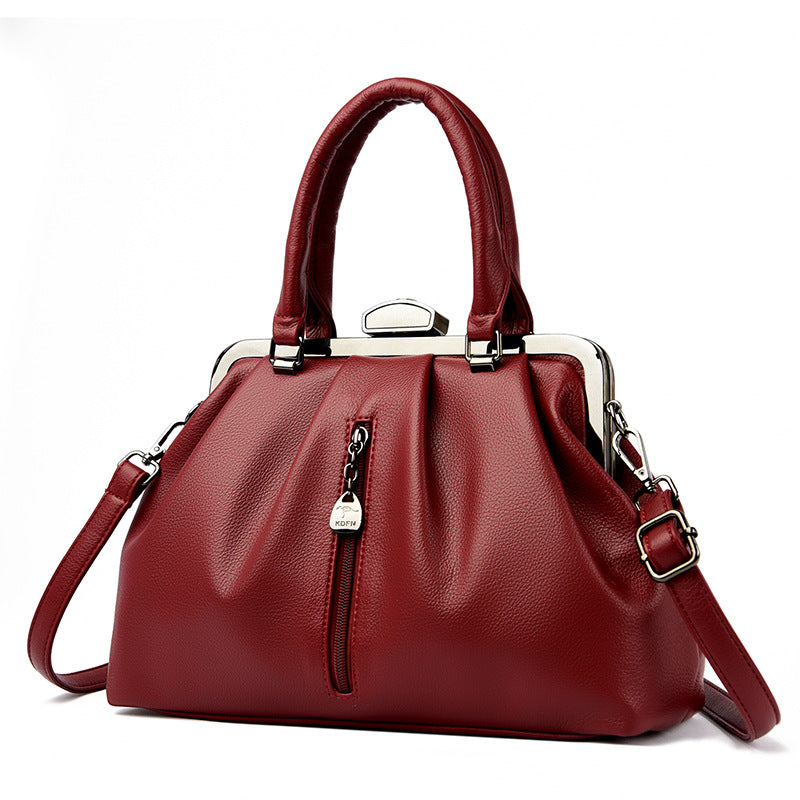 Women's Fashion Pleated Simple Large Capacity Shoulder Bags