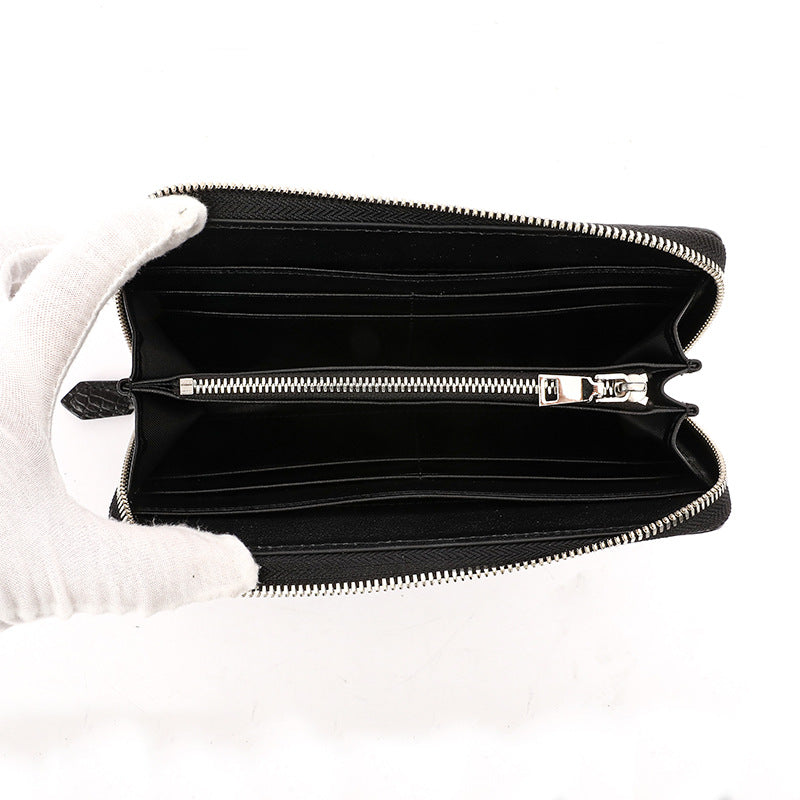 Men's Crocodile Leather Clutch Full Mid-length With Men's Handbags