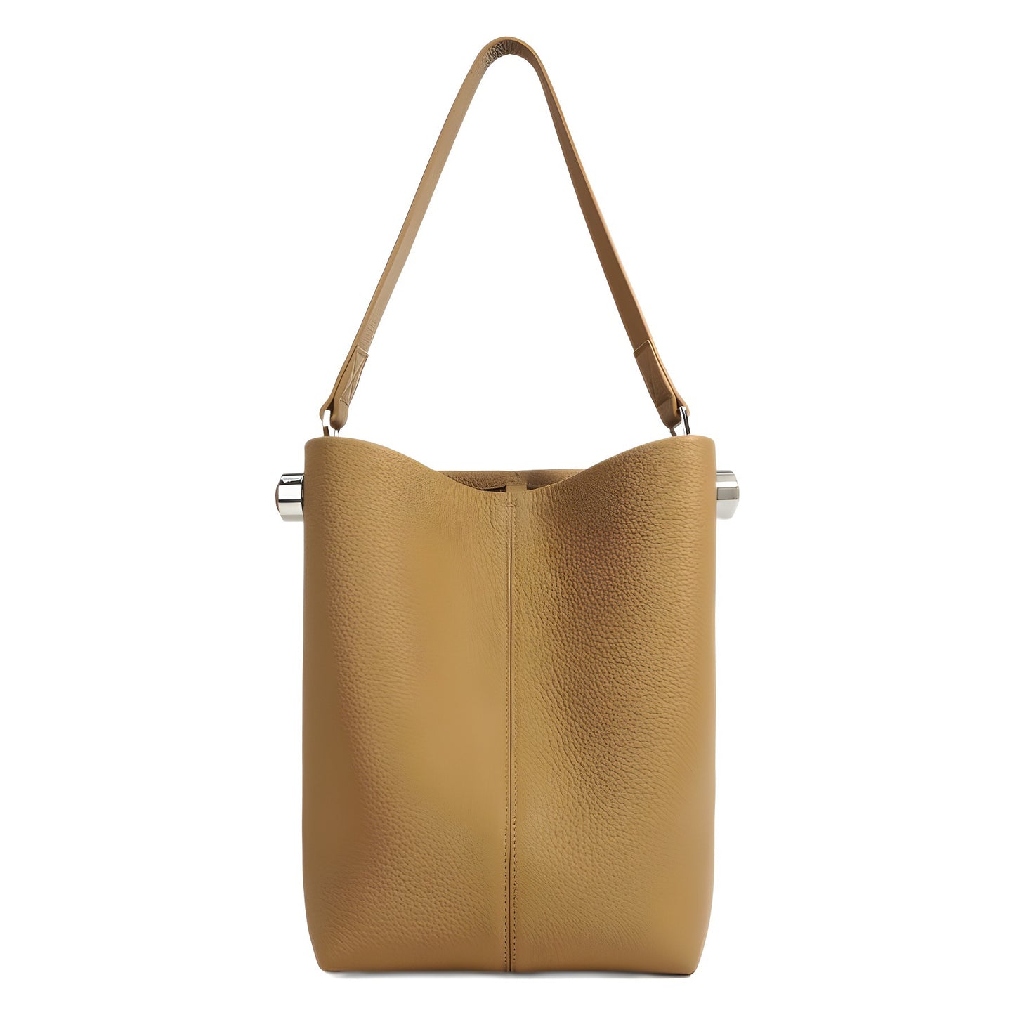 Women's Simple First Layer Cowhide Large Capacity Shoulder Bags