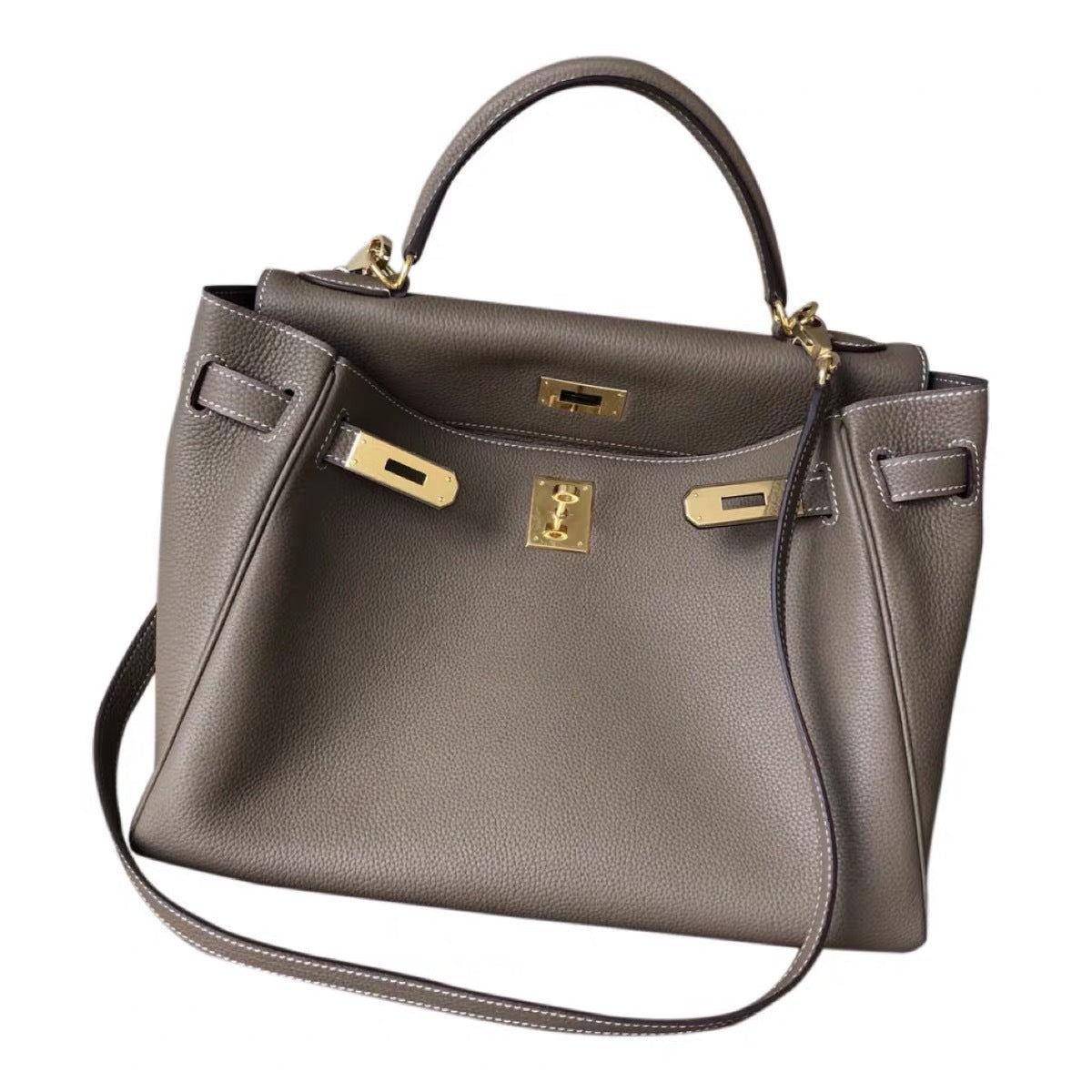 Women's Leather Classic First Layer Cowhide Litchi Handbags
