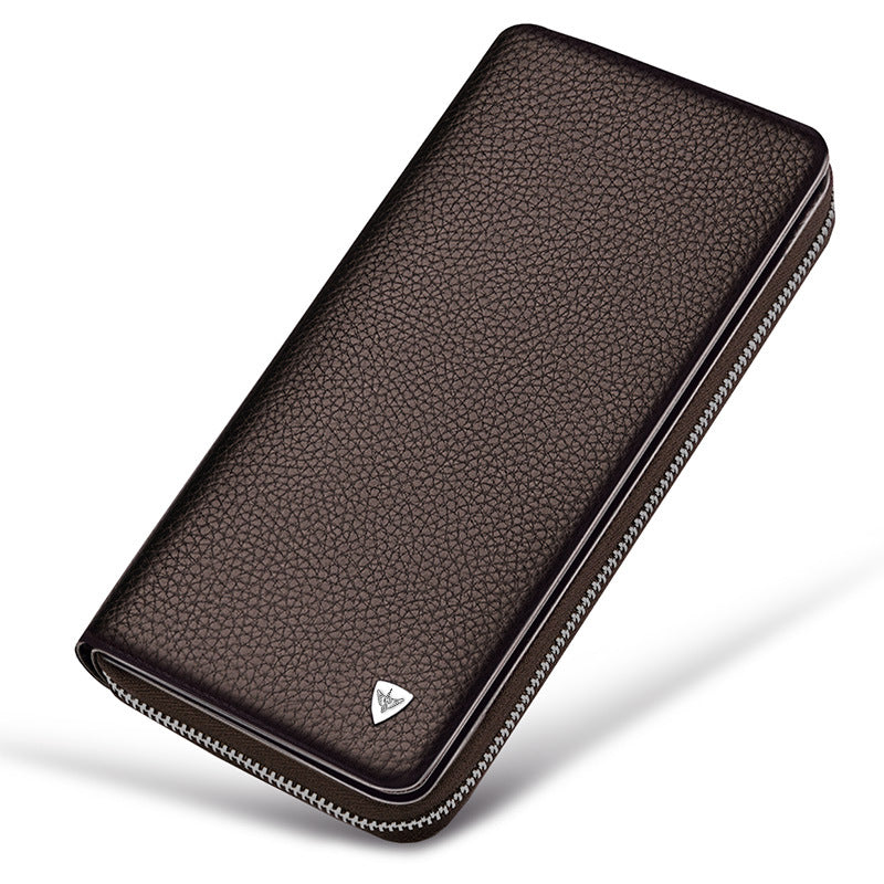 Men's Type Large Capacity Swiping Change Genuine Men's Wallets