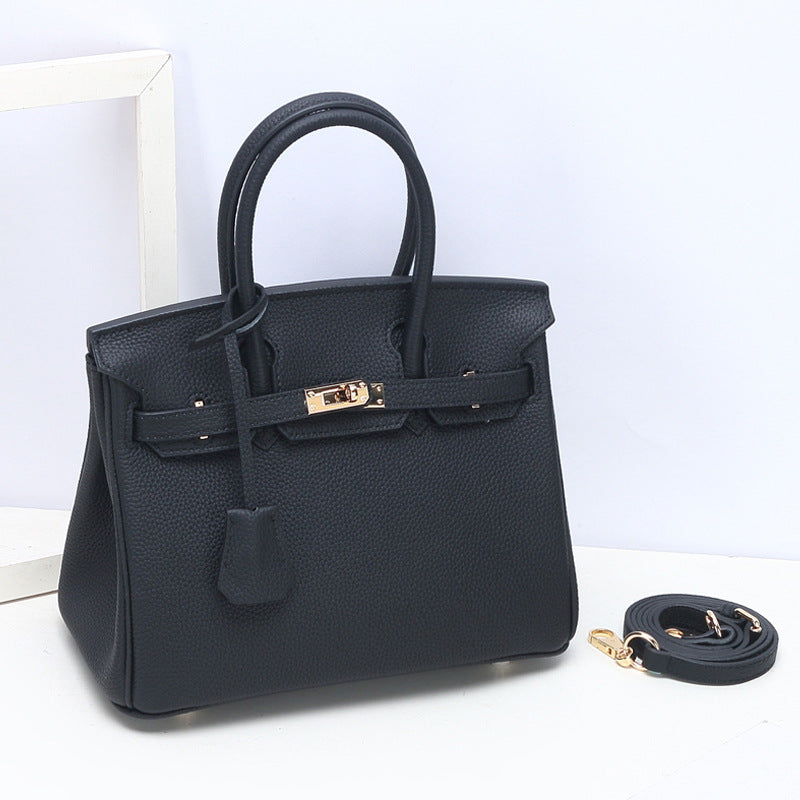 Women's Grain First Layer Cowhide Genuine Leather Handbags