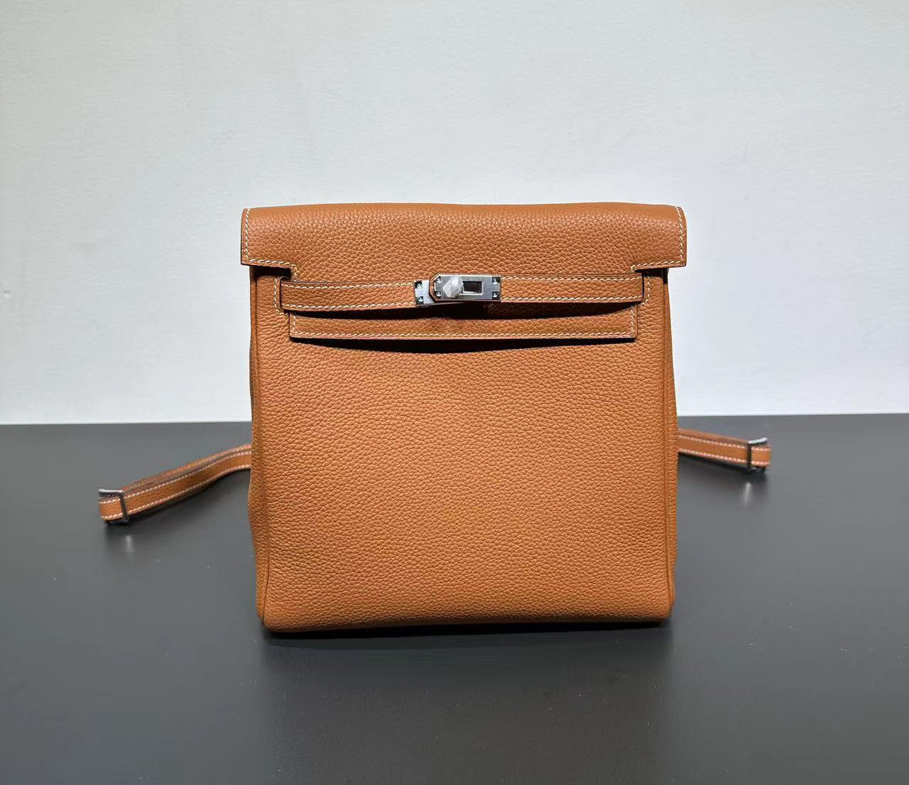 Women's Retro High-grade Kelly Genuine Leather Backpacks