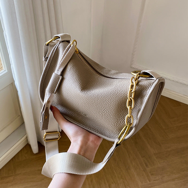 Women's Summer High Sense Saddle Genuine Leather Crossbody Bags
