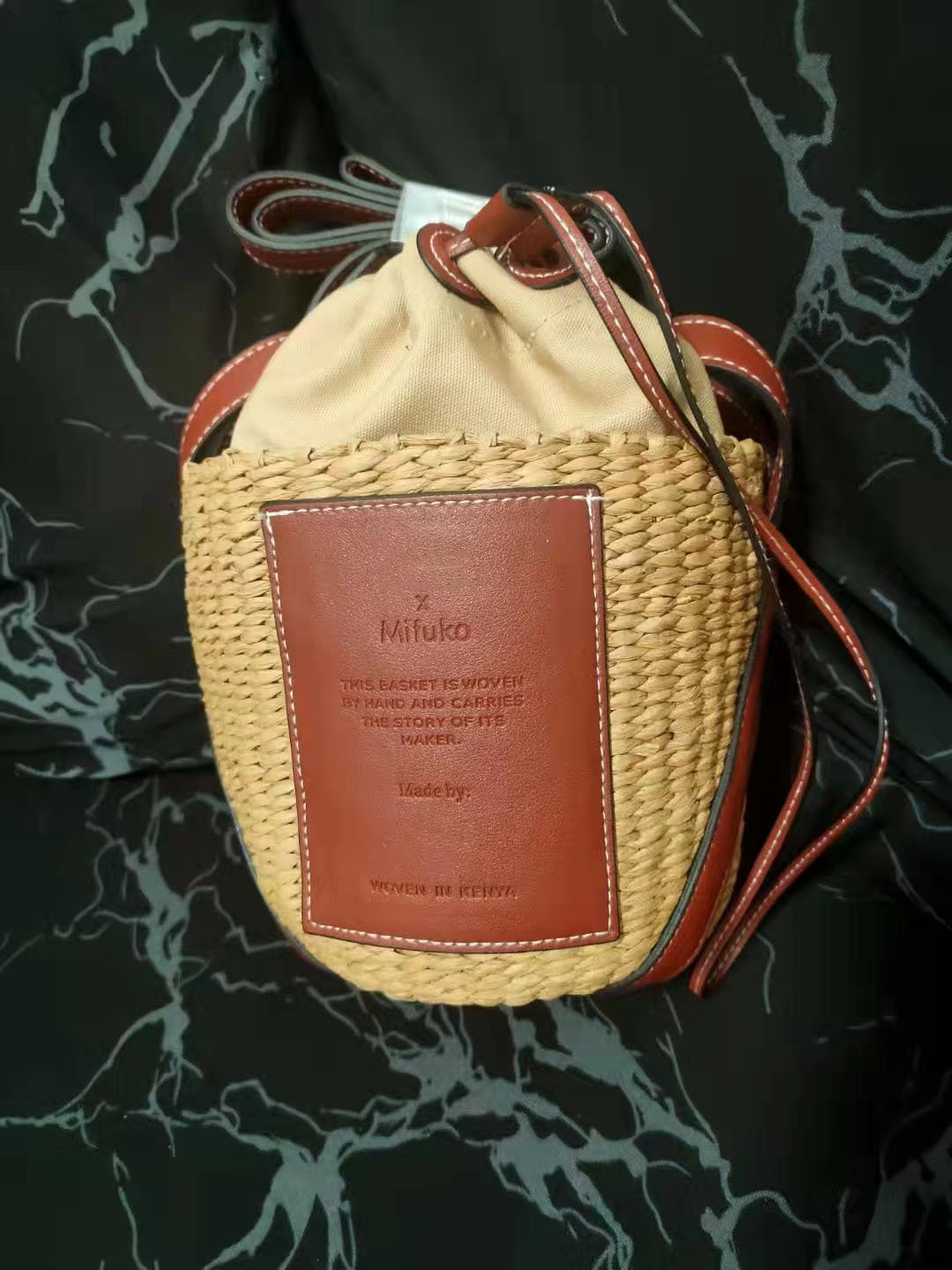Woven Rabbit Large Capacity Vacation Shopping Straw Handbags
