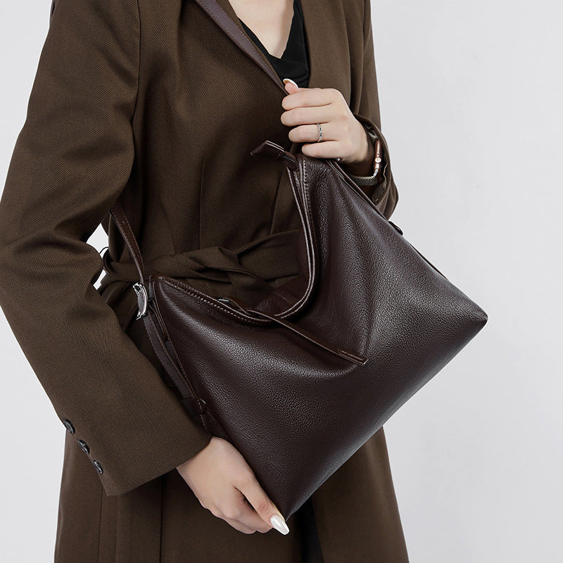 Women's Genuine Leather Autumn High-grade Niche Underarm Bags