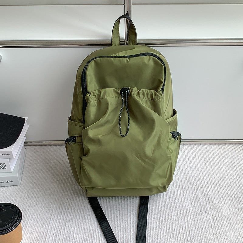 Women's Waterproof Nylon Simple College Leisure Style Backpacks