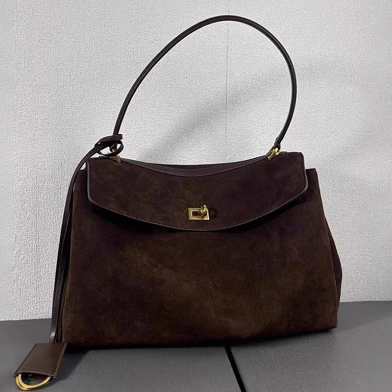 Women's Leather Large Capacity Portable Underarm Lazy Shoulder Bags