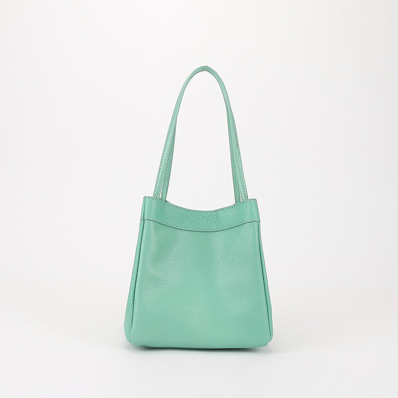 Women's Goat Leather Simple Fashion Genuine Handbags