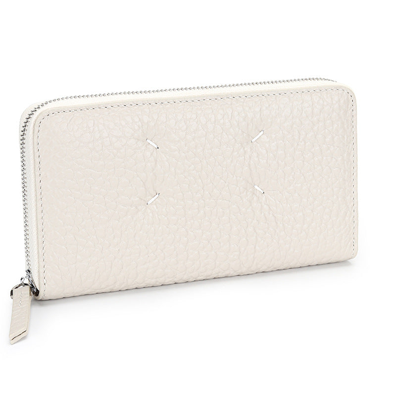 Women's Cowhide Fashion Elephant Pattern Hand Holding Ladies Wallets