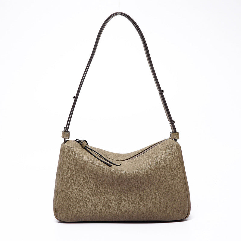 Women's Design Baguette Layer Cowhide Underarm High-grade Shoulder Bags