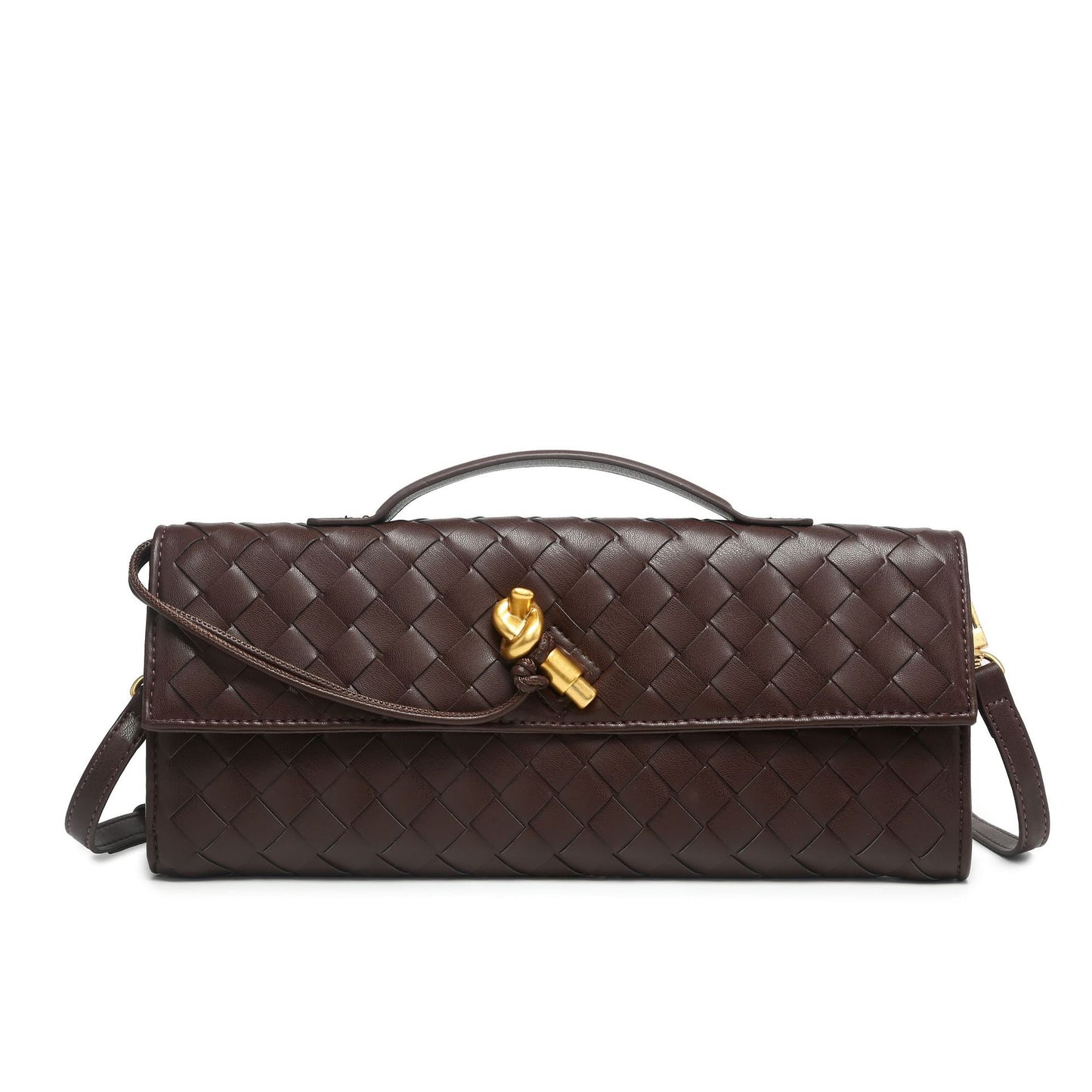 Woven Dinner Clutch Fashion Long Bolt Bags