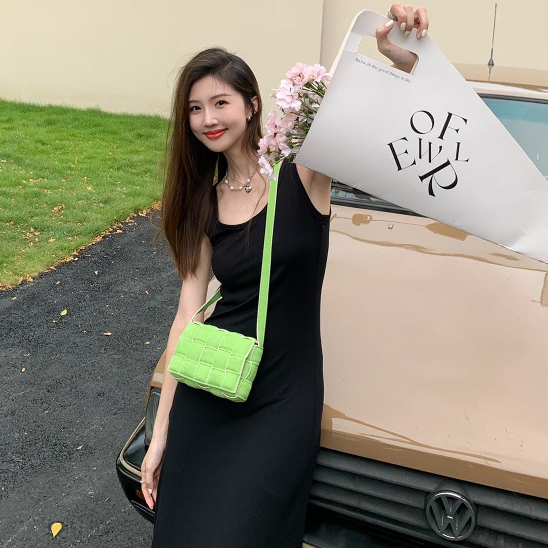 Women's Wedding High Sense Bridal Portable Soft Bread Handbags