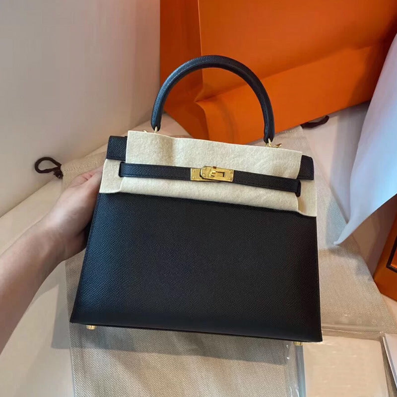 Women's Fashion Chicken Yellow Leather Kelly Bridal Shoulder Bags