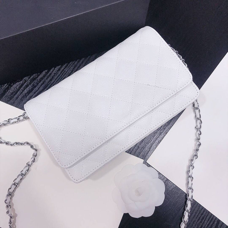 Strictly Choose Fortune Caviar Leather Magnetic Crossbody Bags