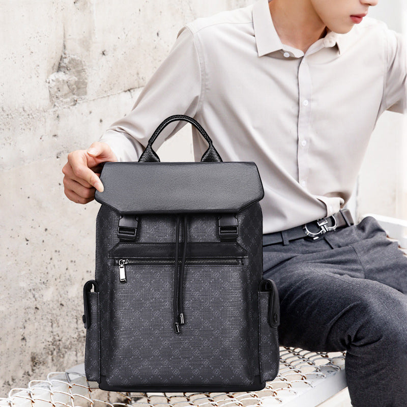 Men's Fashion Trendy Printing Large Capacity Computer Backpacks