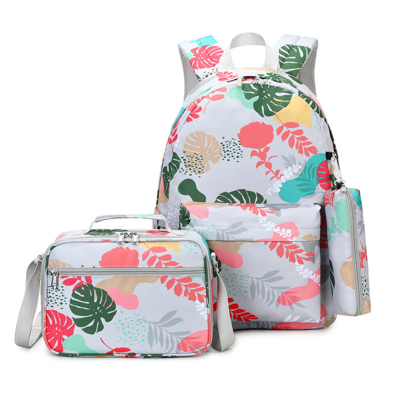 Women's Three-piece Set High Trendy Waterproof Backpacks