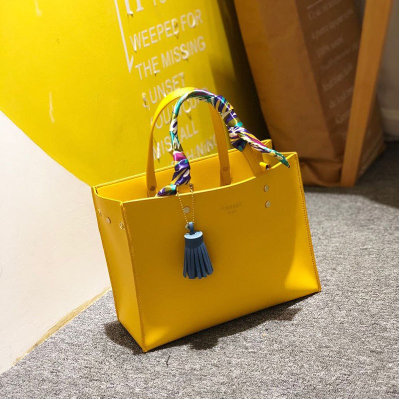 Fashion Simple Big Intellectual Lady's One Handbags