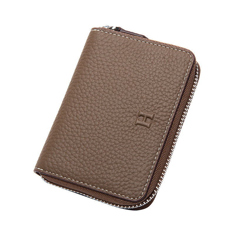 Women's Fashion Genuine Leather Simple Litchi Pattern Ladies Wallets
