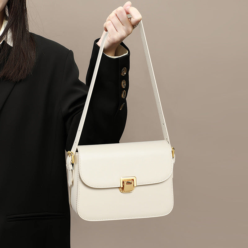 Women's Fashion Trendy Genuine Leather Underarm Crossbody Bags