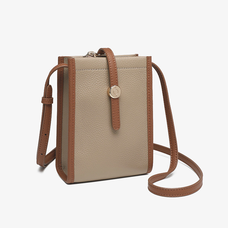 Women's New Mobile Retro Mini Leather Crossbody Bags