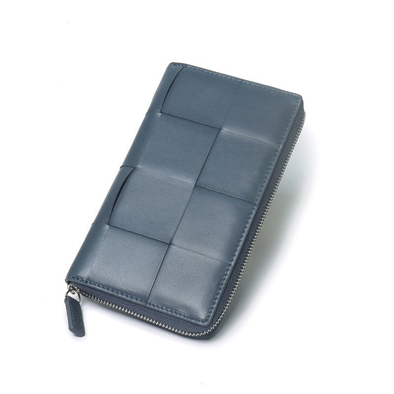 Women's Long Genuine Leather Large Capacity Sheepskin Ladies Wallets