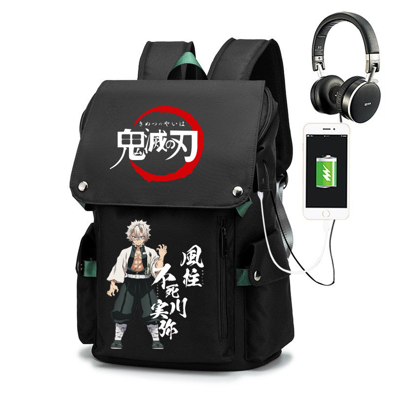 Cartoon Male Junior High Large Capacity Backpacks