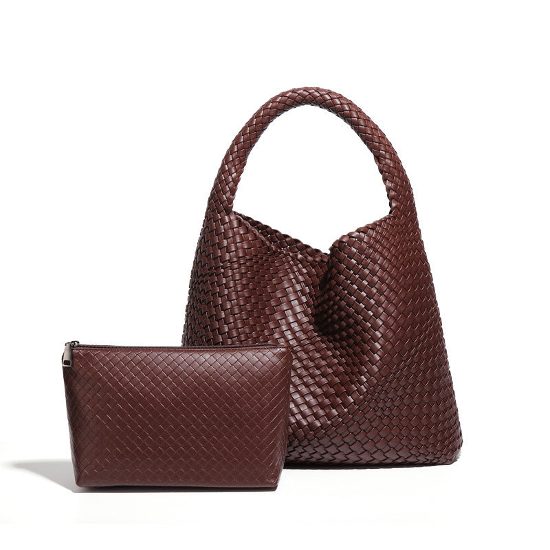 Women's Woven Large Capacity Fashion Versatile Version Handbags