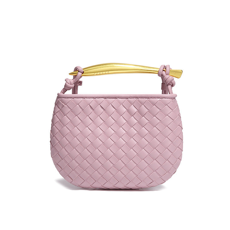 Women's Handmade Woven Fashion Leisure Mini Dumpling Crossbody Bags
