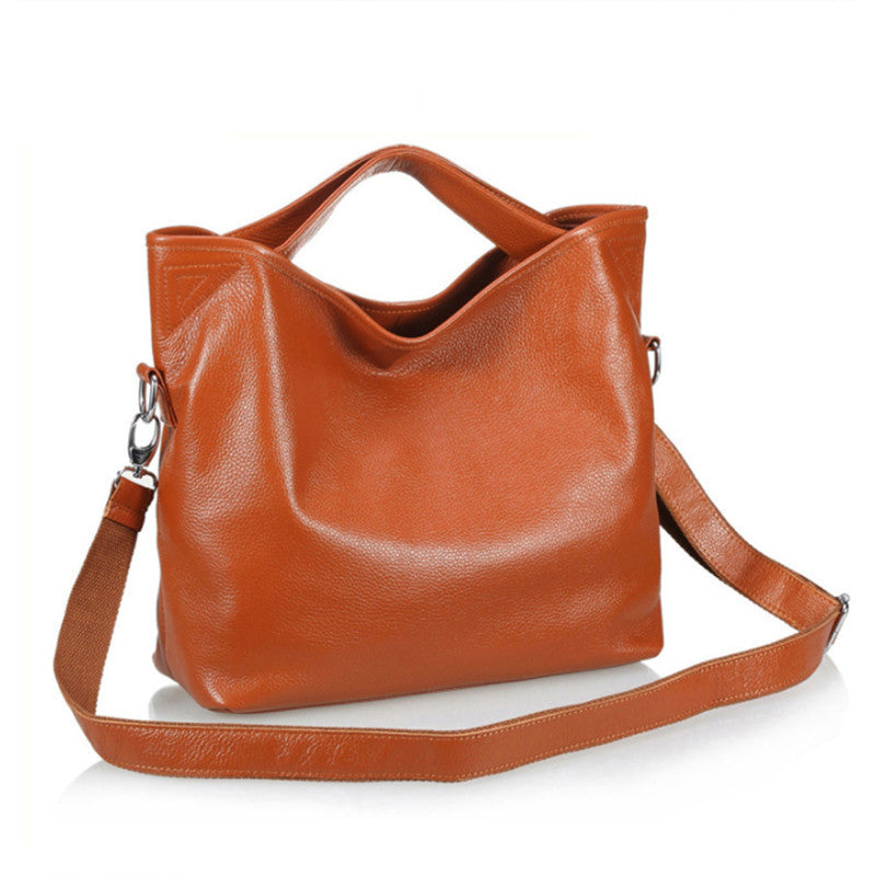 Women's Slouchy Charming Genuine Leather Fashion Shoulder Bags