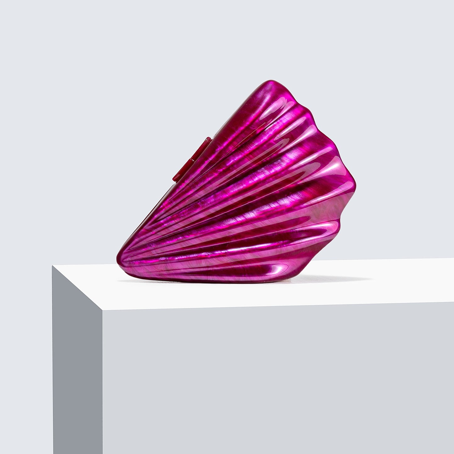 Women's Fan-shaped Shell Acrylic Fashion Wedding Dinner Evening Bags